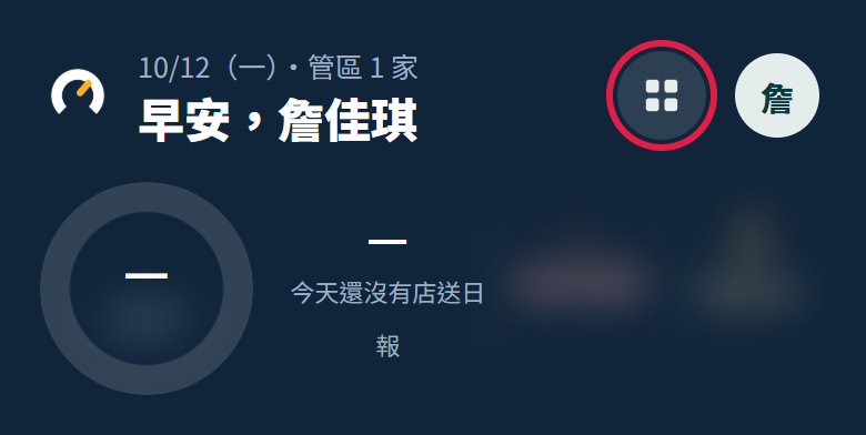 駕駛艙最上面的深色表頭,紅框框住頭像左邊四個小方塊的全部功能鈕